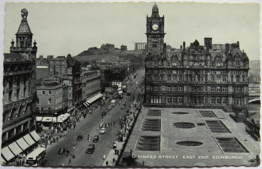 Vintage Postcard of Princes Street, East End, Edinburgh