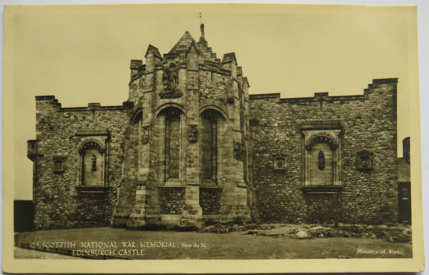 Vintage Postcard of the Scottish National War Memorial from the North, Edinburgh Castle
