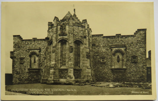Vintage Postcard of the Scottish National War Memorial from the North, Edinburgh Castle