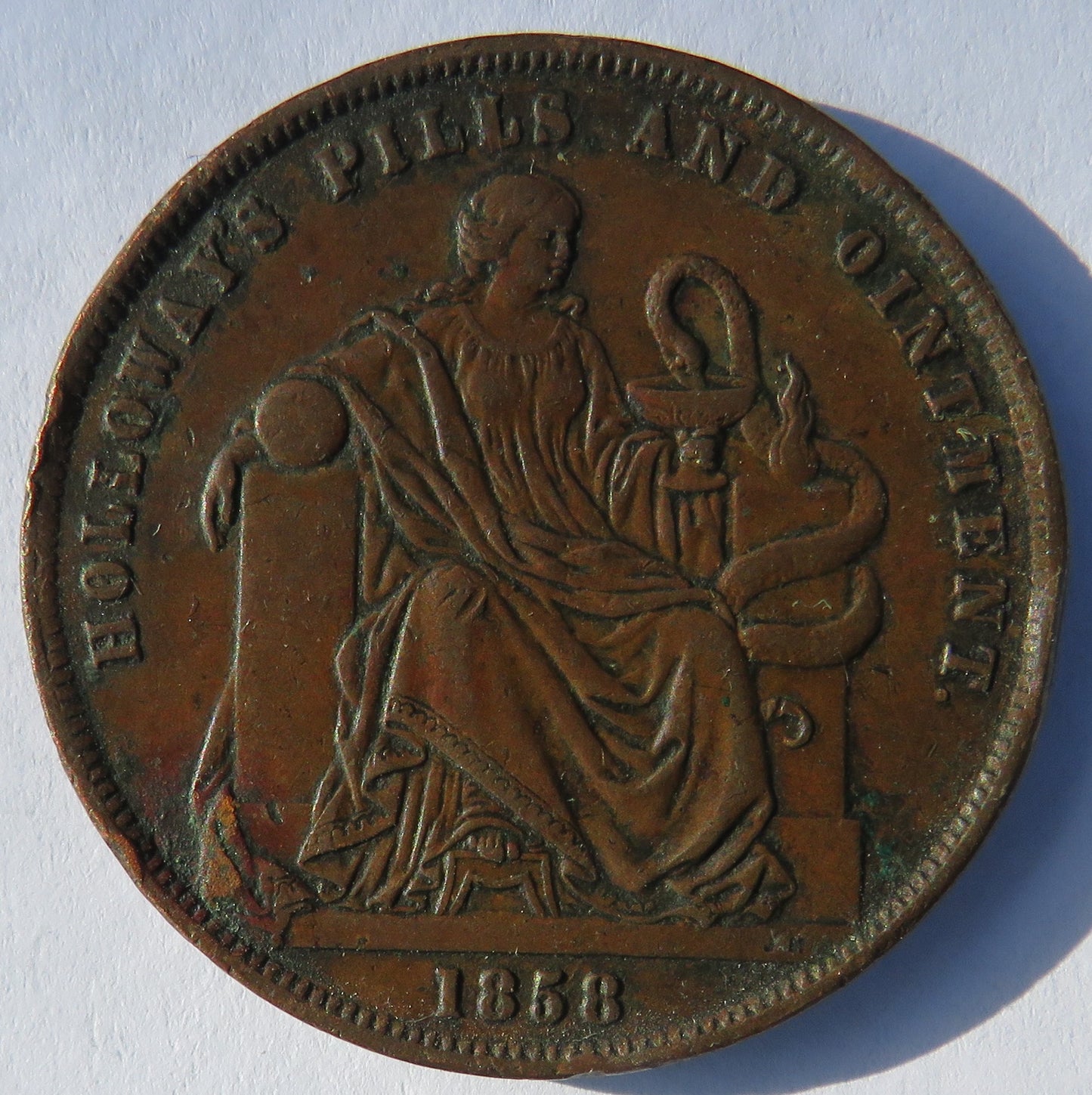 1858 Holloway's Pills and Ointment / Professor Holloway Medal
