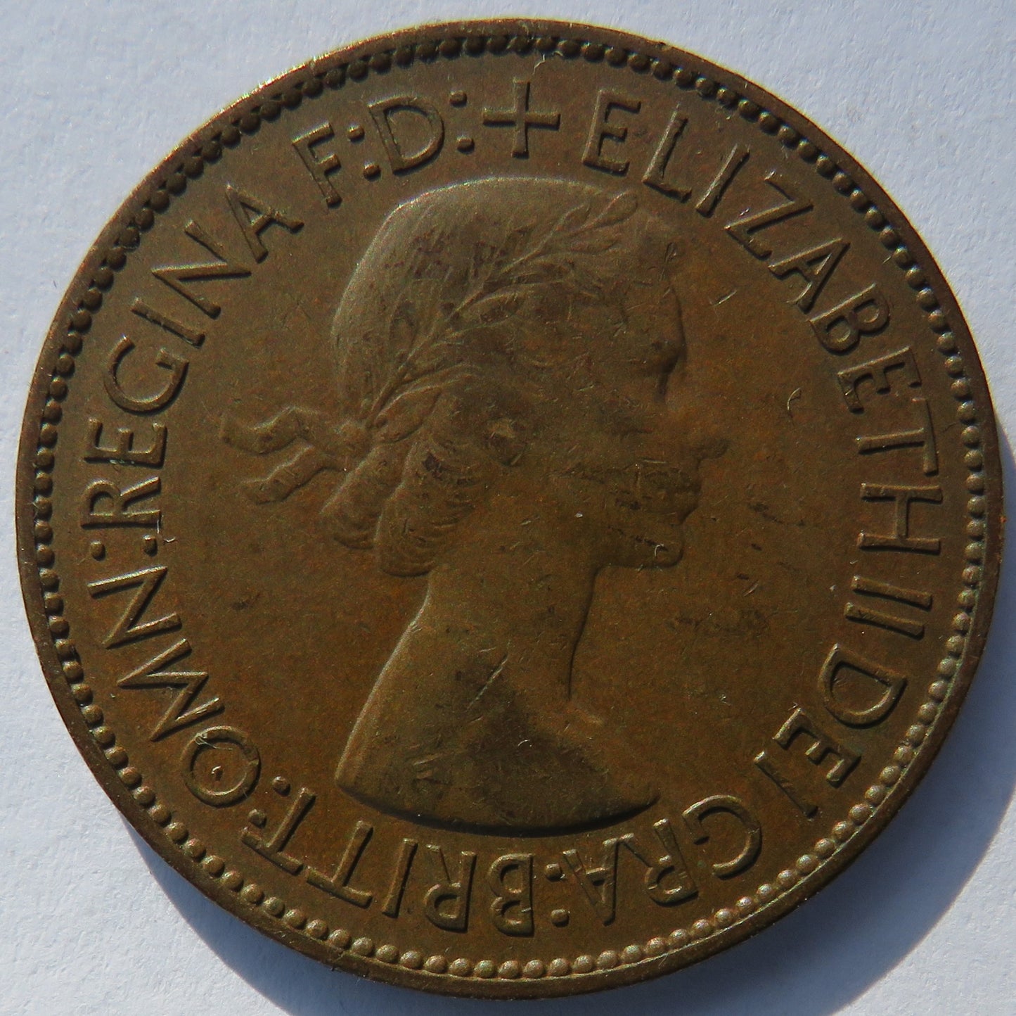 1953 Queen Elizabeth II One Penny Coin - Great Britain