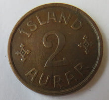 Load image into Gallery viewer, 1931 Iceland 2 Aurar Coin
