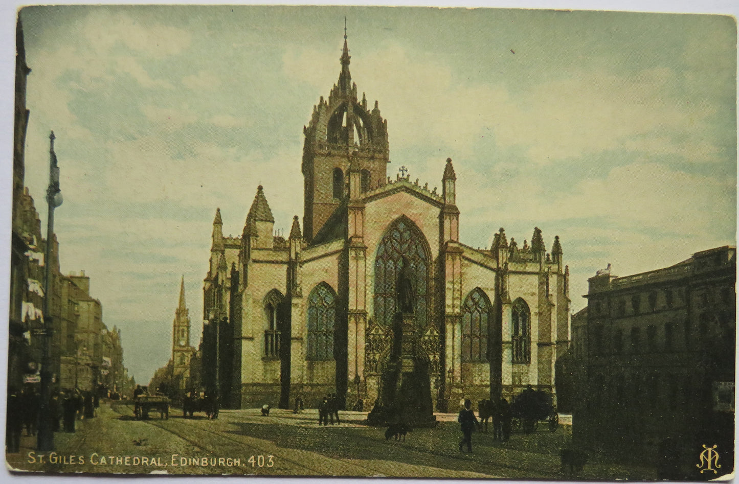 Vintage Postcard of St. GIles Cathedral, Edinburgh