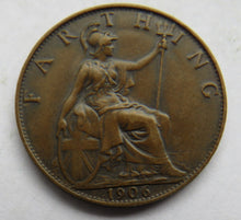 Load image into Gallery viewer, 1906 King Edward VII Farthing Coin - Great Britain
