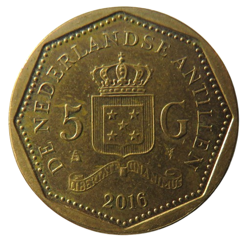 2016 Netherlands Antilles 5 Gulden Coin
