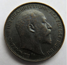 Load image into Gallery viewer, 1909 King Edward VII Farthing Coin - Great Britain
