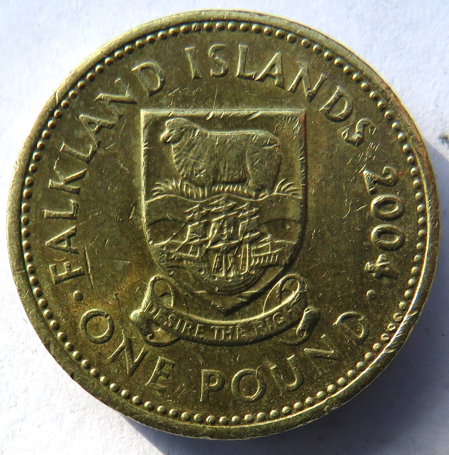 2004 Falkland Islands £1 One Pound Coin