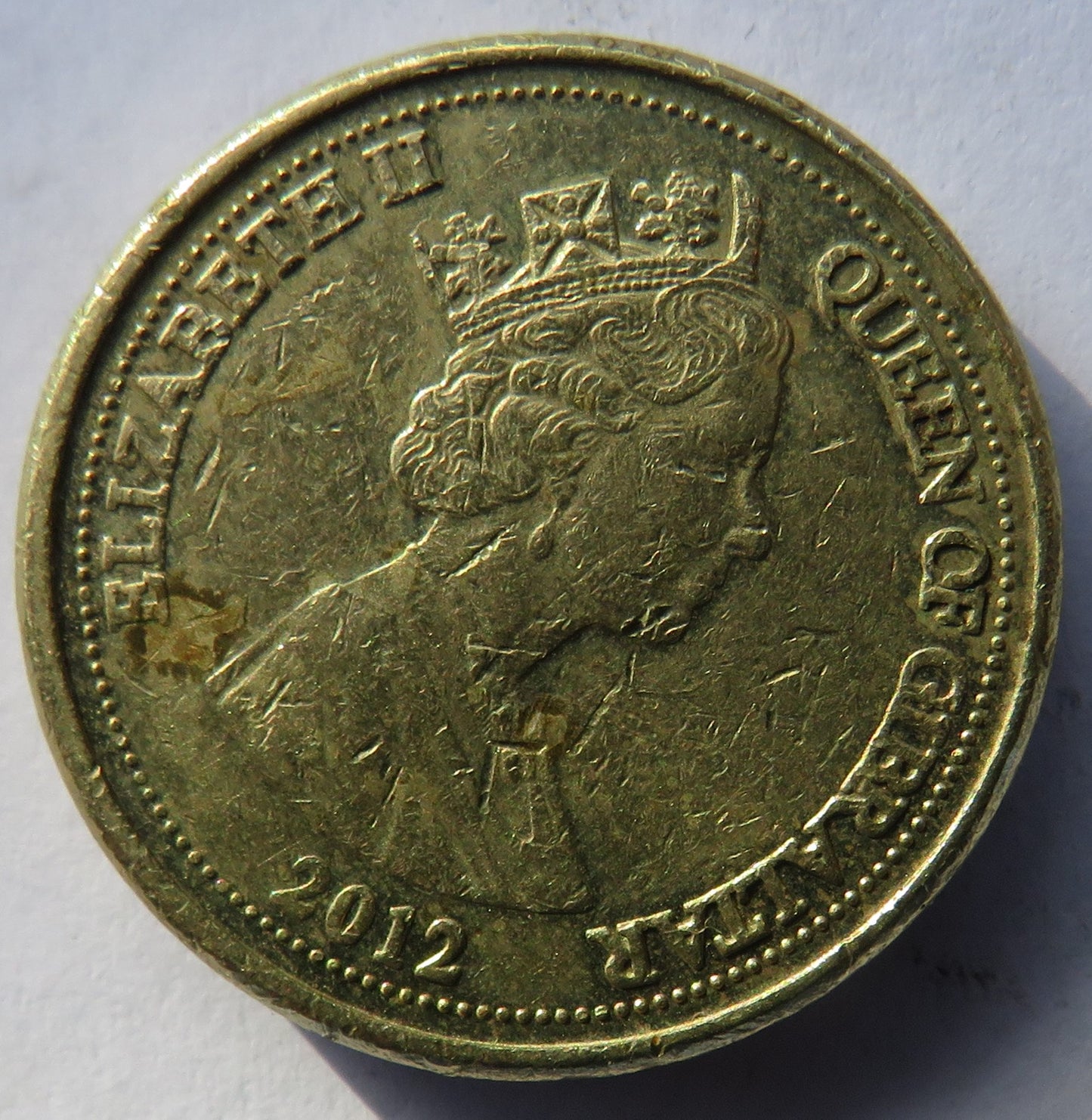 2012 Gibraltar £1 One Pound Coin