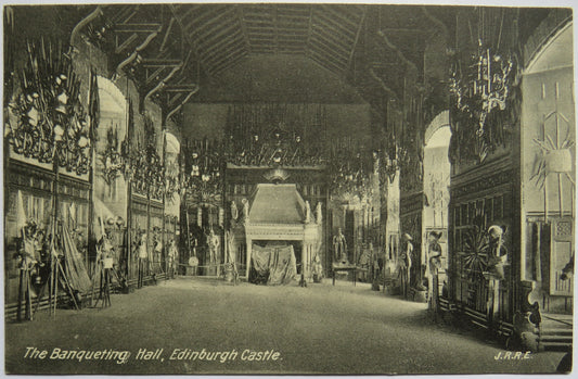 Vintage Postcard of The Banqueting Hall, Edinburgh Castle