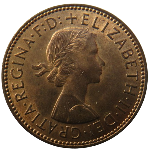 1967 Queen Elizabeth II Halfpenny Coin Unc - Great Britain