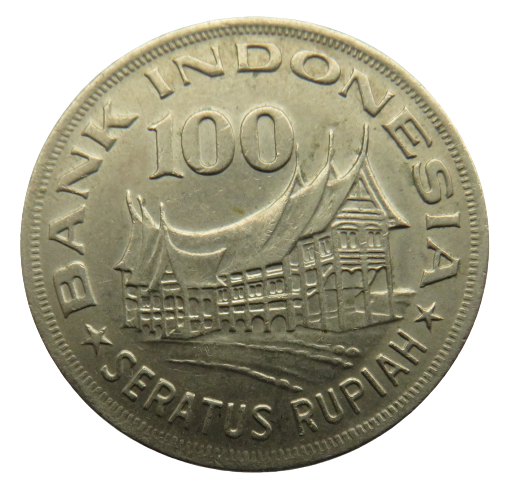 1978 Indonesia 100 Rupiah Coin