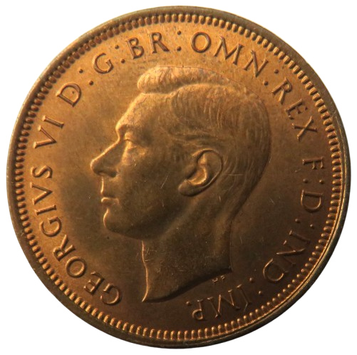 1944 King George VI Halfpenny Coin High Grade - Great Britain