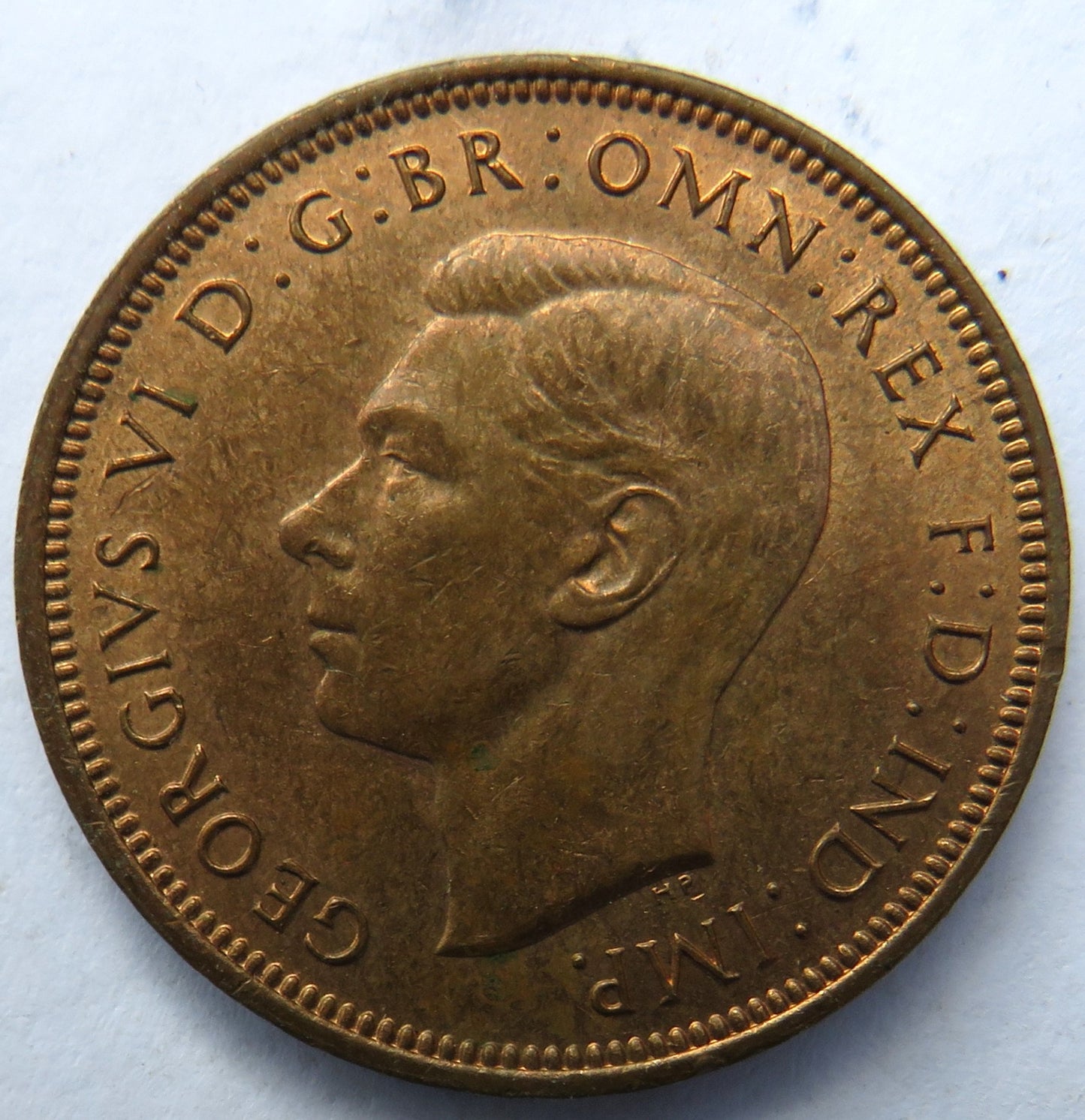 1944 King George VI Halfpenny Coin High Grade - Great Britain