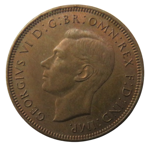 1944 King George VI Halfpenny Coin High Grade - Great Britain