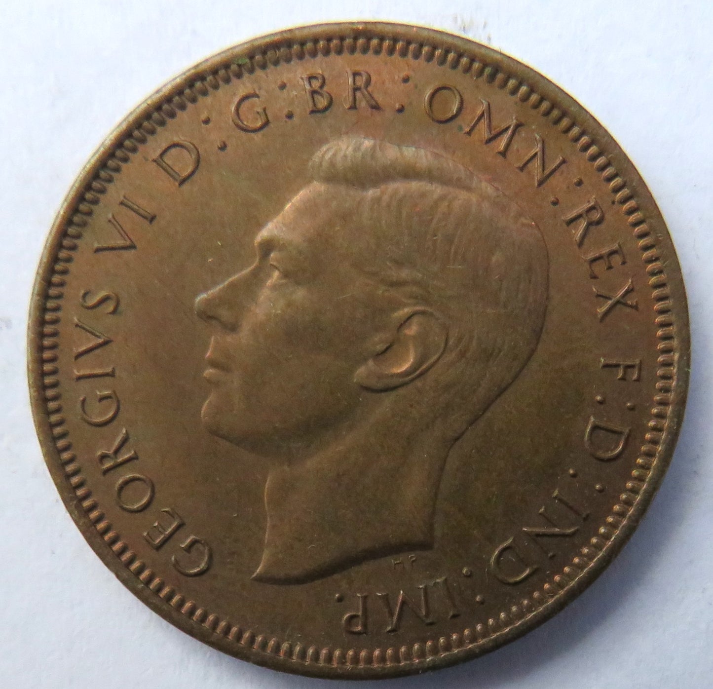 1944 King George VI Halfpenny Coin High Grade - Great Britain