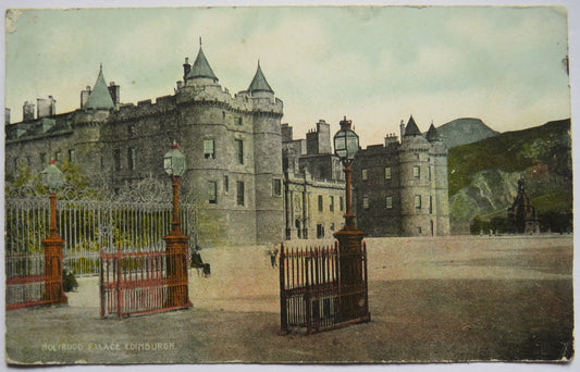 Vintage Postcard of Holyrood Palace, Edinburgh, 1956