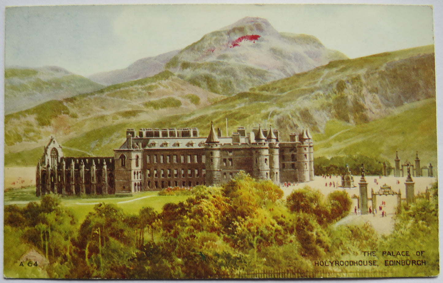 Vintage Postcard of The Palace of Holyroodhouse, Edinburgh