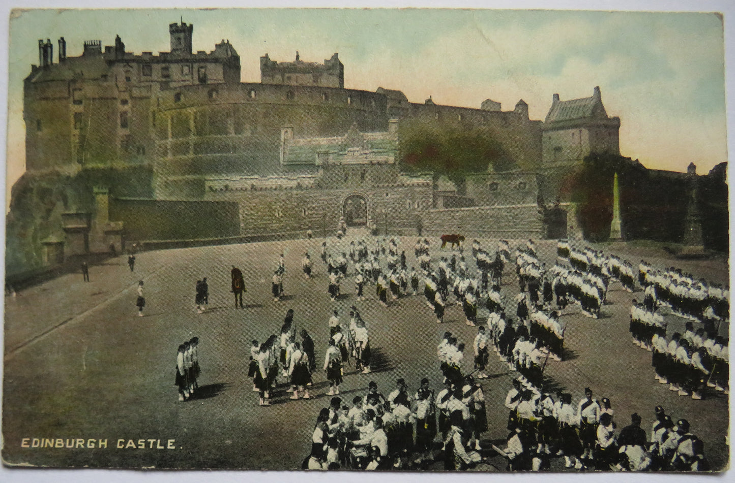 Vintage Postcard of Edinburgh Castle, 1907