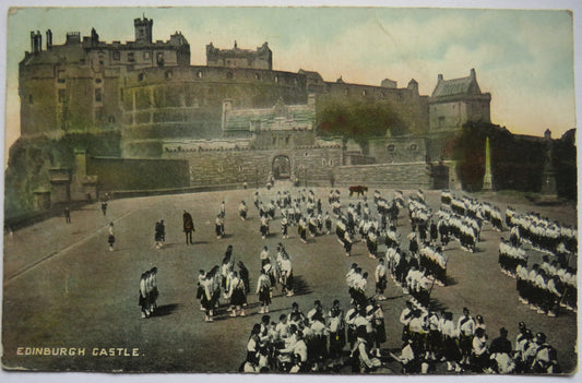 Vintage Postcard of Edinburgh Castle, 1907