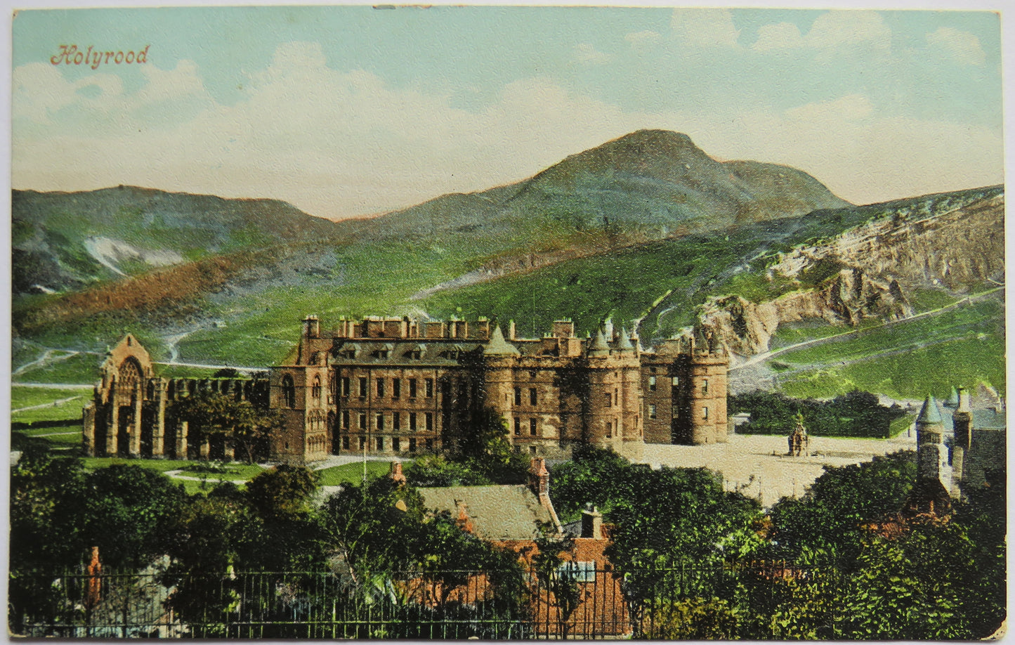 Vintage Postcard of Holyrood, Edinburgh