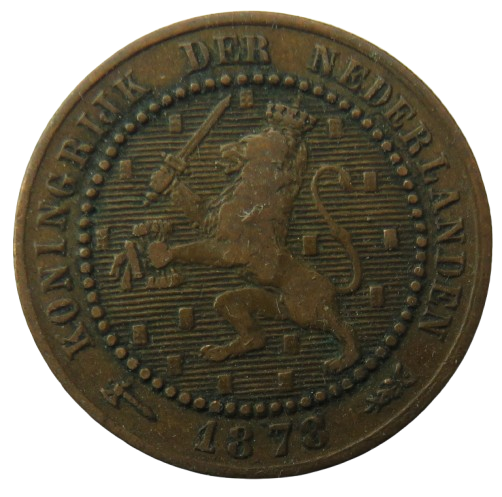 1878 Netherlands One Cent Coin