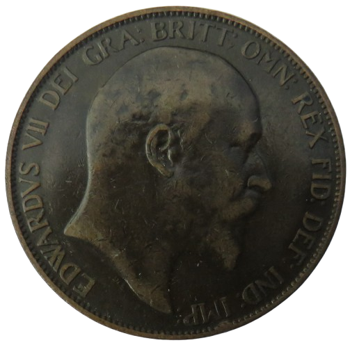 1902 King Edward VII One Penny Coin - Great Britain