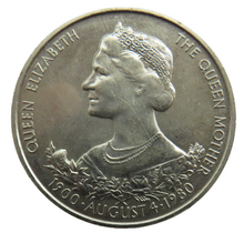 Load image into Gallery viewer, 1980 Guernsey 25p / Crown Coin Queen Elizabeth The Queen Mother
