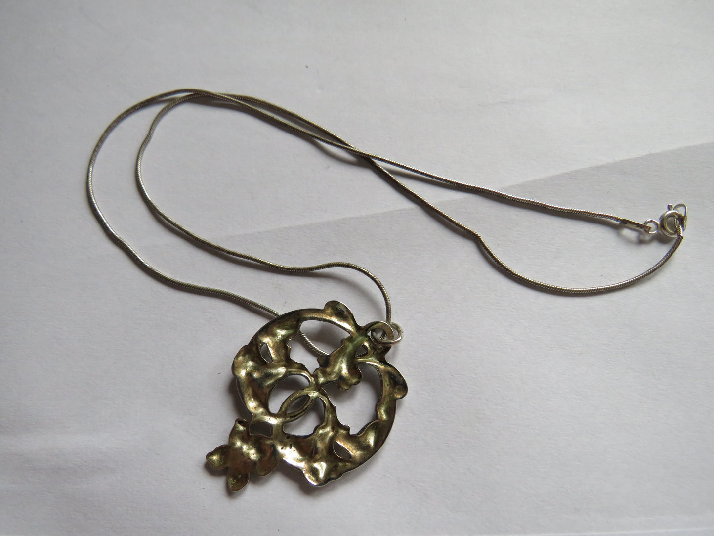Ladies Sterling Silver Necklace & Pendant