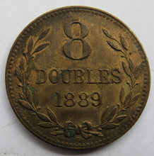 Load image into Gallery viewer, 1889-H Guernsey 8 Doubles Coin In Higher Grade
