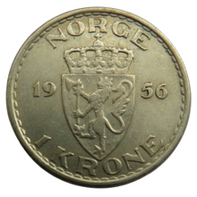 Load image into Gallery viewer, 1956 Norway One Krone Coin
