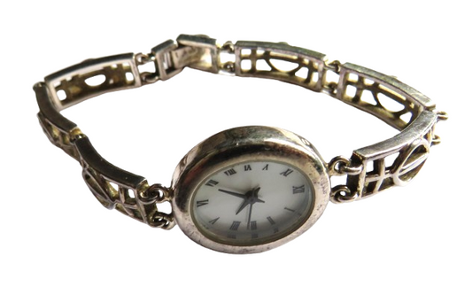 Ladies Sterling Silver Watch In The Charles Rennie Mackintosh Design