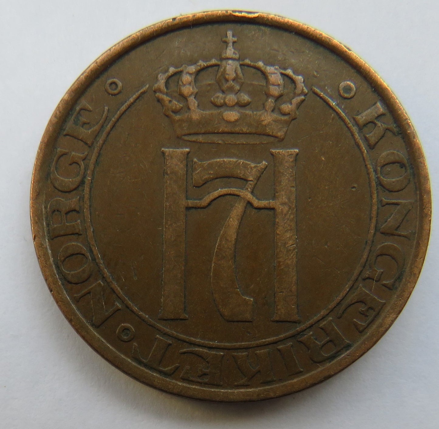 1930 Norway 5 Ore Coin