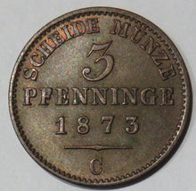 Load image into Gallery viewer, 1873-C German States Prussia 3 Pfennig Coin In High Grade
