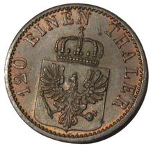 Load image into Gallery viewer, 1873-C German States Prussia 3 Pfennig Coin In High Grade
