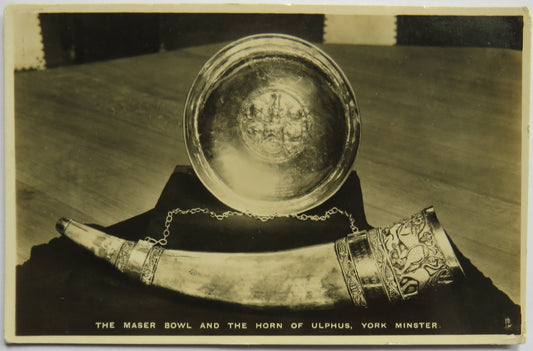 Vintage Postcard of The Maser Bow and the Horn of Ulphus, York Minster