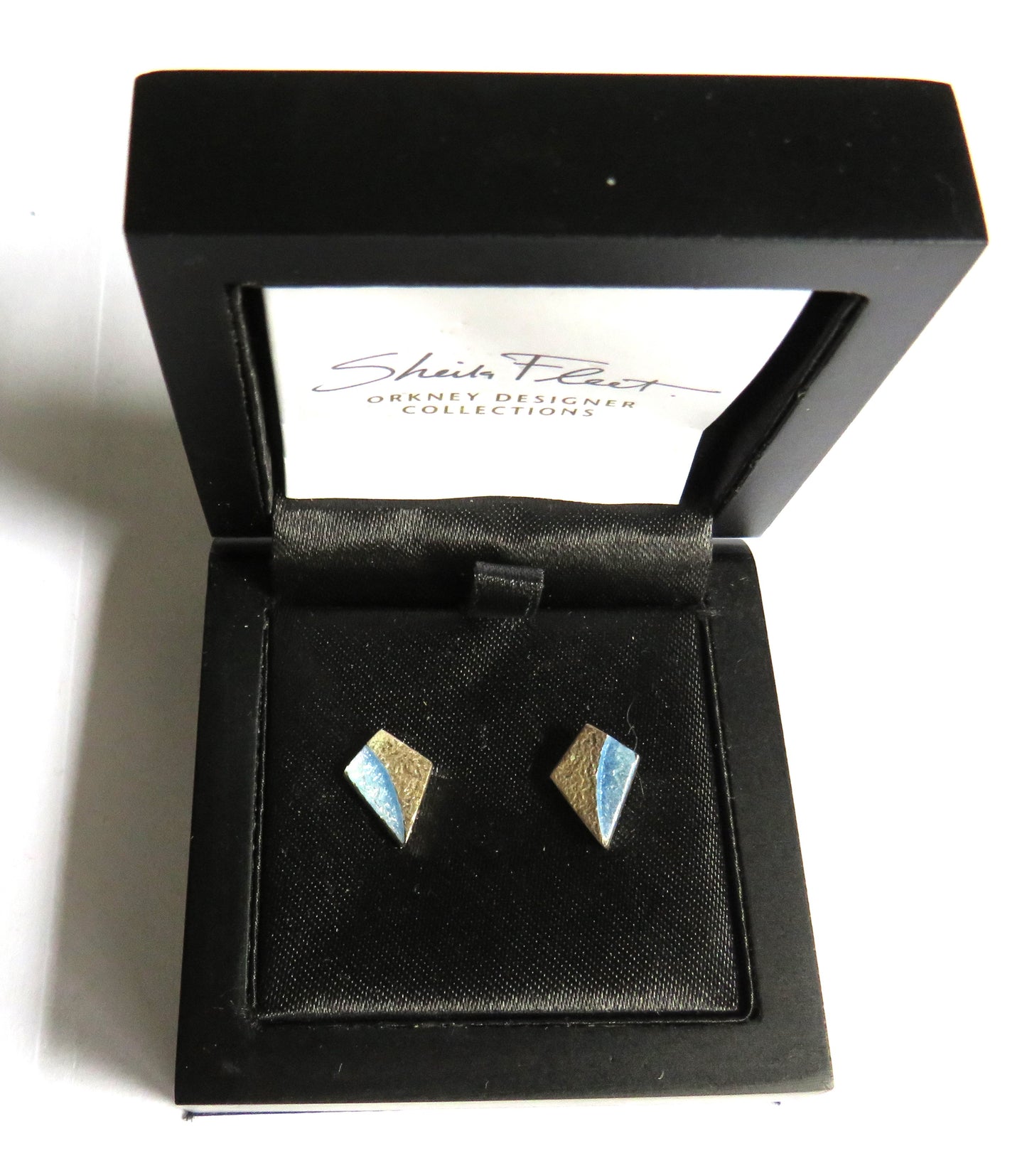 Stylish Pair of Ladies Sterling Silver Earrings By Sheila Fleet