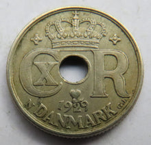 Load image into Gallery viewer, 1929 Denmark 10 Ore Coin
