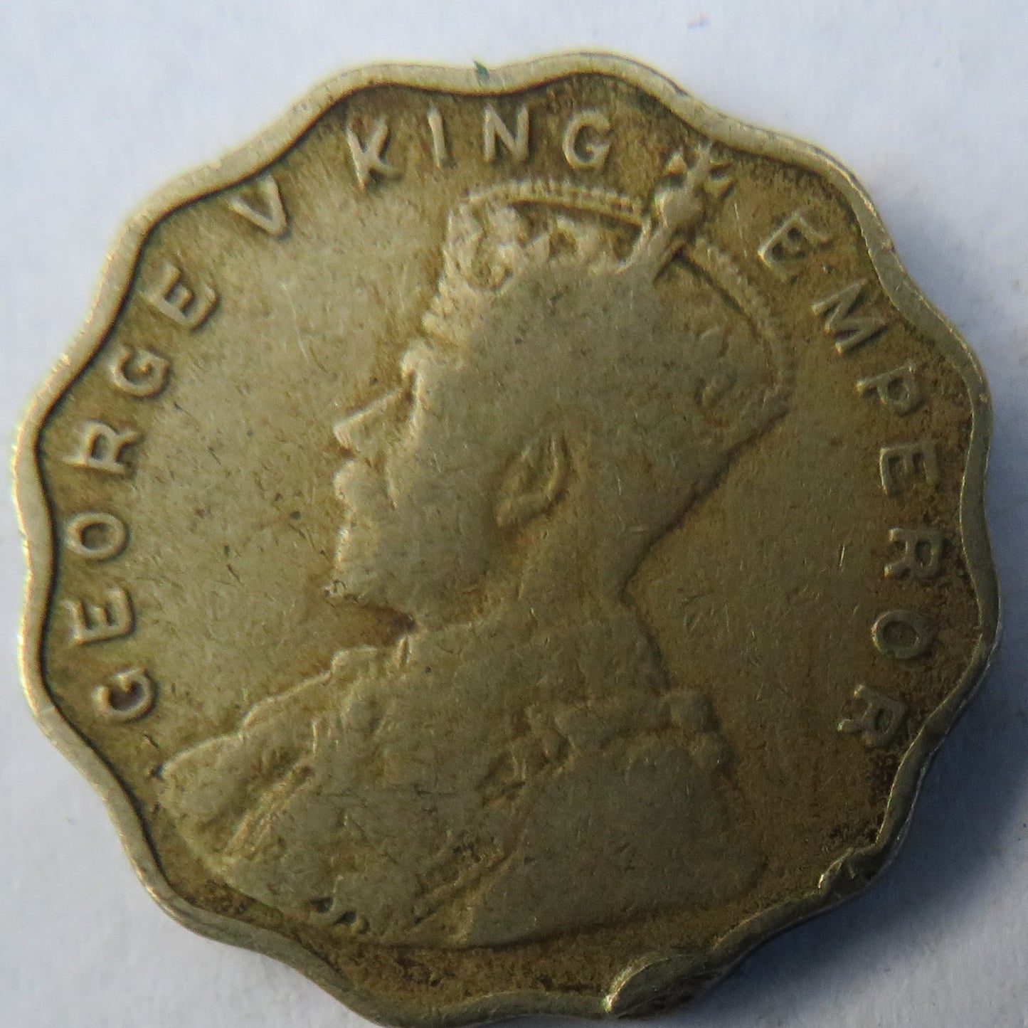 1919 King George V India 1 Anna Coin