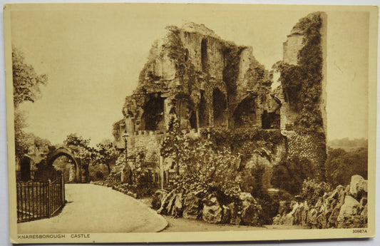 Vintage Postcard of Knaresborough Castle
