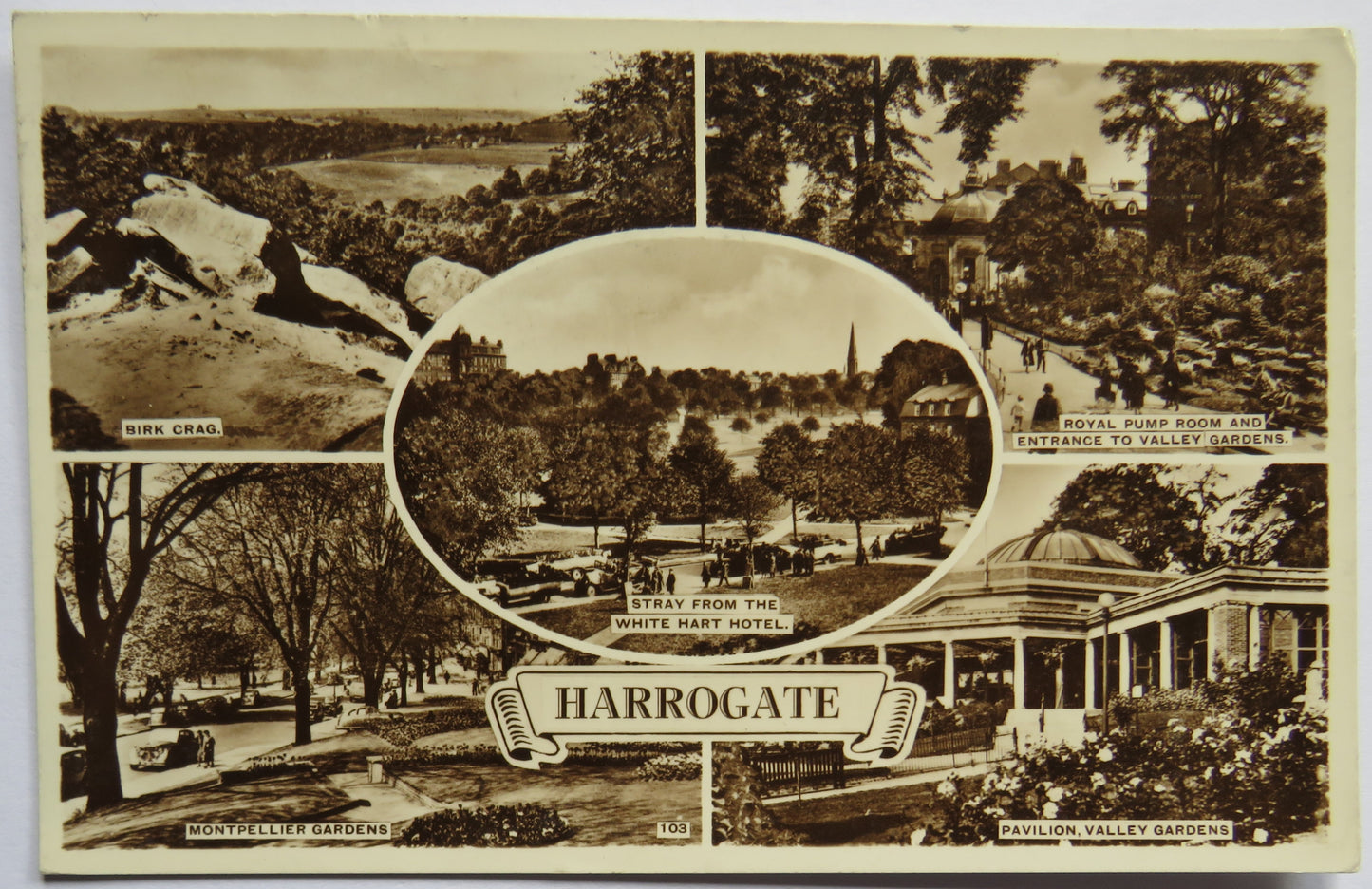 Vintage Multiview Postcard of Harrogate