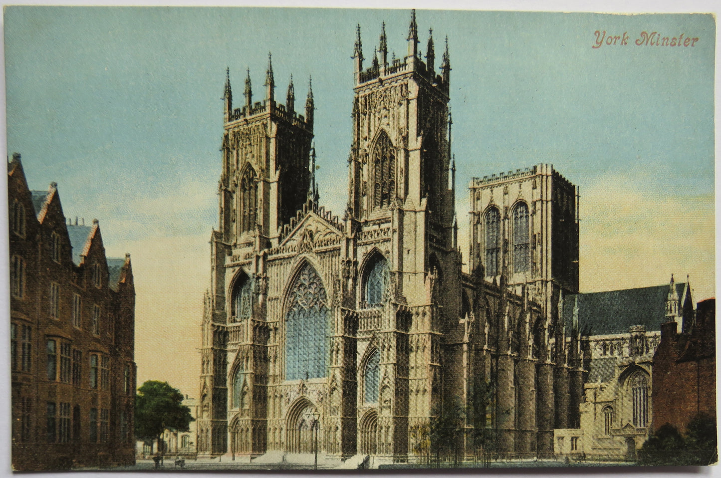 Vintage Postcard of York Minster - Valentine's Series