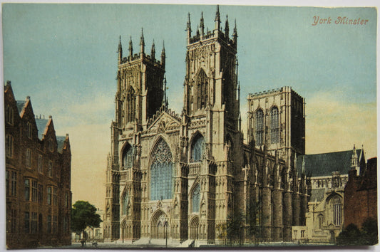 Vintage Postcard of York Minster - Valentine's Series