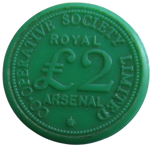 Royal Arsenal Cooperative Society £2 Token