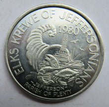 Load image into Gallery viewer, Elks Krewe Of Jeffersonians 1980 New Orleans Lodge 30 Token
