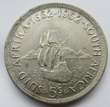 Load image into Gallery viewer, 1952 King George VI South Africa Silver Crown / 5 Shillings Coin
