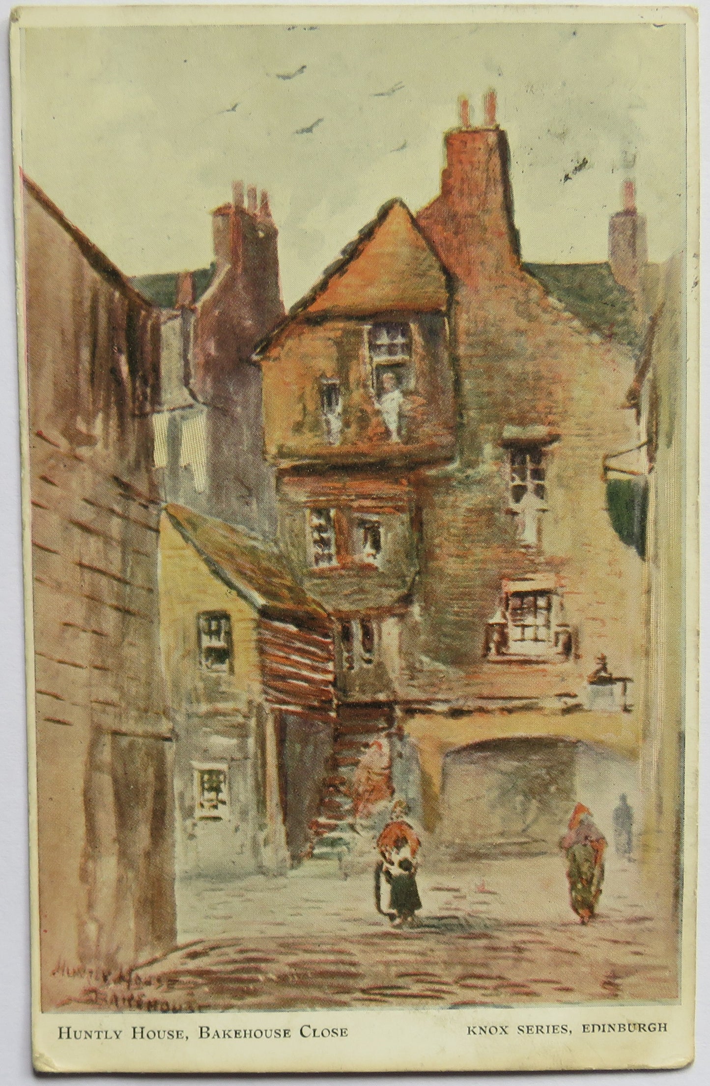 Vintage Postcard of Huntly House, Bakehouse Close, Knox Series, Edinburgh, 1907