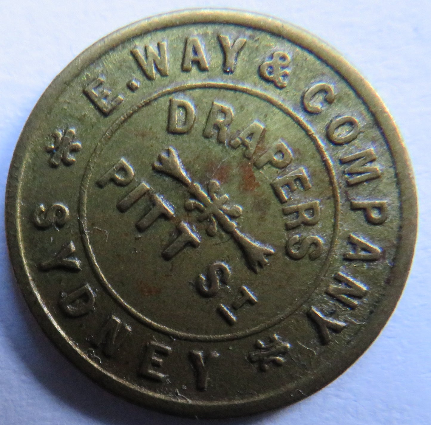 E. Way & Company Sydney Drapers Vintage Australian Token