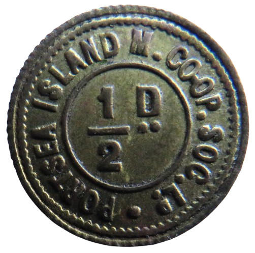 Portsea Island M. Cooperative Society Ltd 1/2d Token