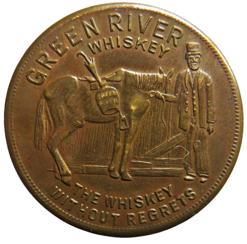 Green River Whisky Vintage Advertising Token
