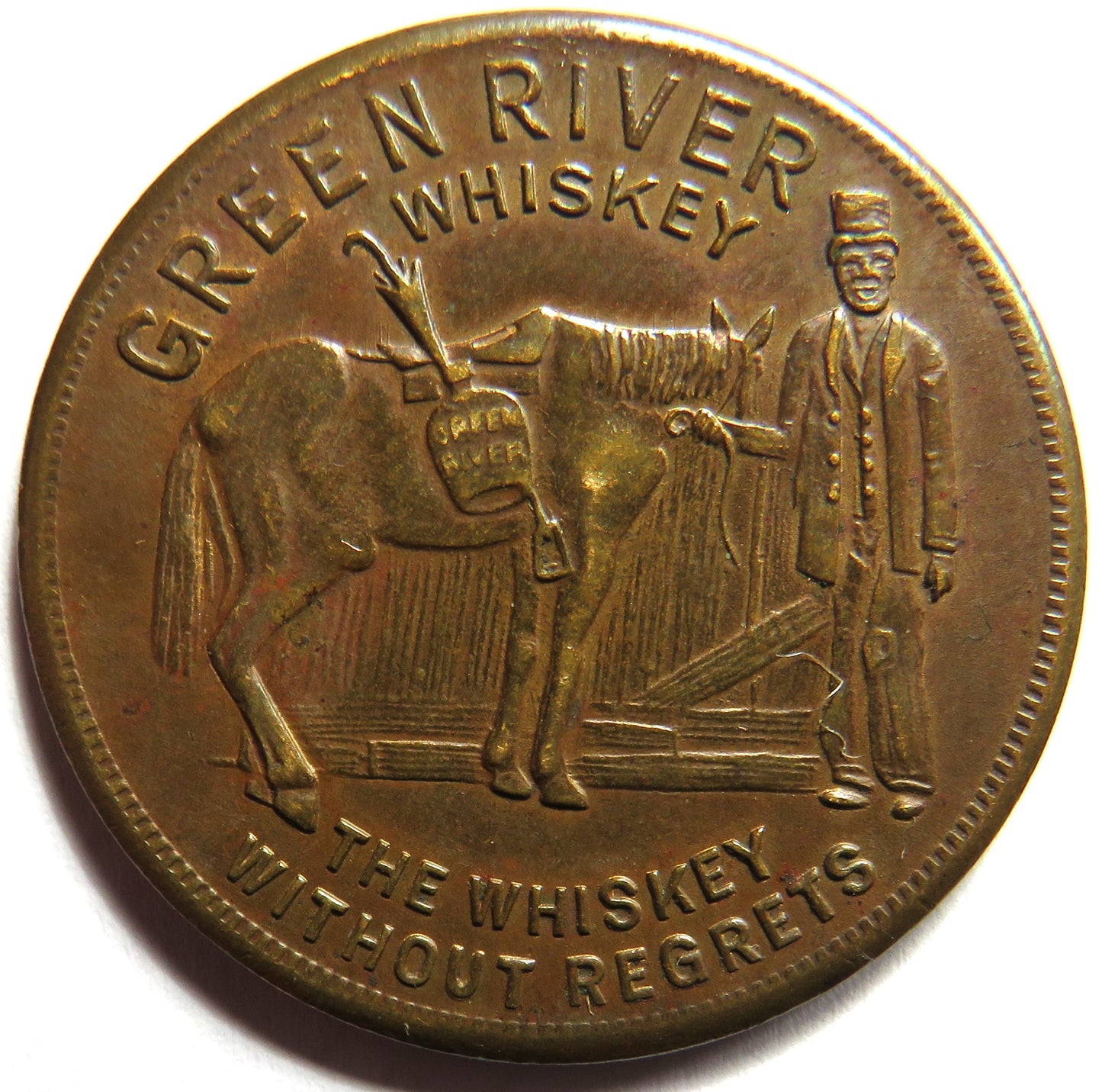 Green River Whisky Vintage Advertising Token